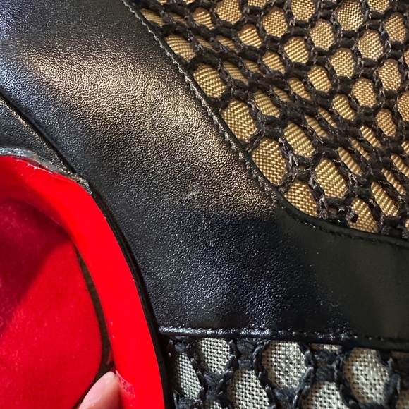 Christian Louboutin Boteboot 100 ankle boots mesh accents.size 36.5 authentic - Picture 12 of 16